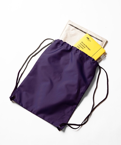 Stars Stripes(スターズストライプス)の「【Bag Base/バッグベース】 Premium gymsac ナイロンナップサック 耐水加工 ジムサック ヒモ付きバッグ 11リットル(バックパック/リュック・メンズ・ピンク/ライム/ホワイト/ネイビー/パープル/グレー/サックスブルー/ブラック/オリーブ・FREE)」の14枚目の写真