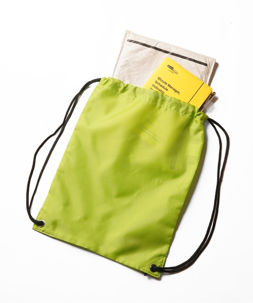 Stars Stripes(スターズストライプス)の「【Bag Base/バッグベース】 Premium gymsac ナイロンナップサック 耐水加工 ジムサック ヒモ付きバッグ 11リットル(バックパック/リュック・メンズ・ピンク/ライム/ホワイト/ネイビー/パープル/グレー/サックスブルー/ブラック/オリーブ・FREE)」の15枚目の写真