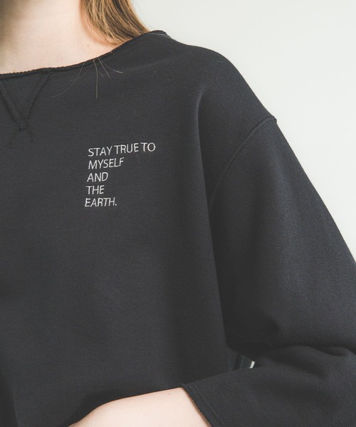 O0u(オーゼロユー)の「【relief O0u】ラメスウェットプルオーバー 152250(Tシャツ/カットソー・レディース・ブラック/グレー・FREE)」の5枚目の写真