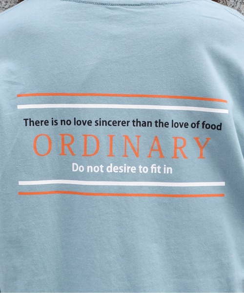 spiritoso（スピリトーゾ）の「【spiritoso】ORDINARYプリントロングＴシャツ(CP)（Tシャツ/カットソー・レディース・オリーブ/サックスブルー/ネイビー/オフホワイト・FREE）」の12枚目の写真