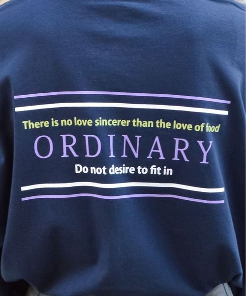 spiritoso（スピリトーゾ）の「【spiritoso】ORDINARYプリントロングＴシャツ(CP)（Tシャツ/カットソー・レディース・オリーブ/サックスブルー/ネイビー/オフホワイト・FREE）」の14枚目の写真