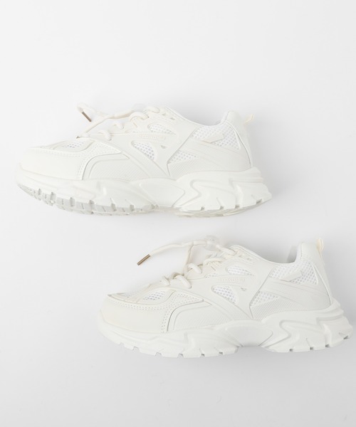 URBAN CHERRY（アーバンチェリー）の「メッシュカラーダッドスニーカー（スニーカー・キッズ・ピンク/ホワイト/ブラック・20.5cm/21.5cm/22.0cm/18.0cm/20.0cm/19.5cm/19.0cm/21.0cm/18.5cm）」の11枚目の写真