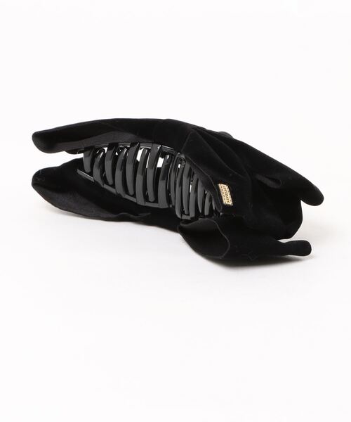 VIBGYOR Women（ヴィブジョー　ウィメン）の「【float】ベロア リボン ゴールドプレート バンスクリップ（バレッタ/ヘアクリップ・レディース・ブラック/レッド・FREE）」の6枚目の写真