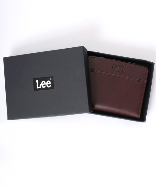 Lee(リー)の「Lee/リー Leather Wallet/牛革 レザー ウォレット/ラウンドファスナー 二つ折り 財布/コンパクト/メンズ レディース(財布・メンズ・ブラック/ブラウン/ダークブラウン・FREE)」の8枚目の写真