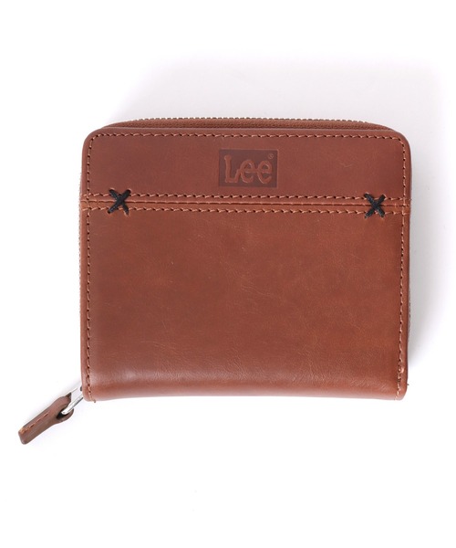 Lee(リー)の「Lee/リー Leather Wallet/牛革 レザー ウォレット/ラウンドファスナー 二つ折り 財布/コンパクト/メンズ レディース(財布・メンズ・ブラック/ブラウン/ダークブラウン・FREE)」の6枚目の写真