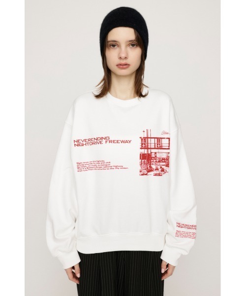 SLY(スライ)の「【WEB限定カラーあり】PHOTO LOGO SW TOPS フォト ロゴ スウェット トップス トレーナー(スウェット・レディース・ホワイト/ブラック/ブラウン/オレンジ/杢グレー・FREE)」の8枚目の写真