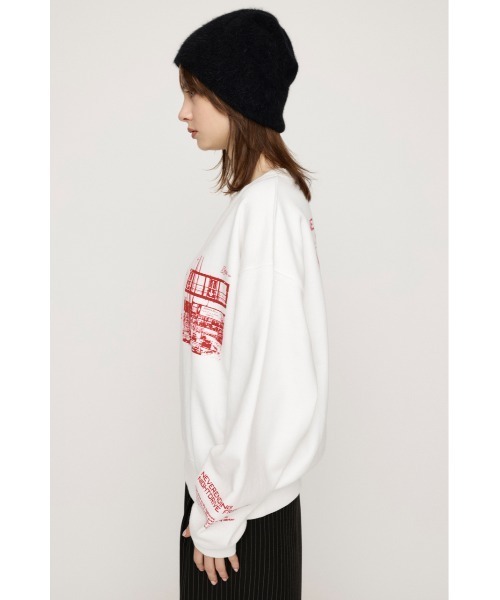 SLY(スライ)の「【WEB限定カラーあり】PHOTO LOGO SW TOPS フォト ロゴ スウェット トップス トレーナー(スウェット・レディース・ホワイト/ブラック/ブラウン/オレンジ/杢グレー・FREE)」の9枚目の写真