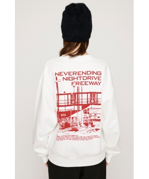 SLY(スライ)の「【WEB限定カラーあり】PHOTO LOGO SW TOPS フォト ロゴ スウェット トップス トレーナー(スウェット・レディース・ホワイト/ブラック/ブラウン/オレンジ/杢グレー・FREE)」の10枚目の写真