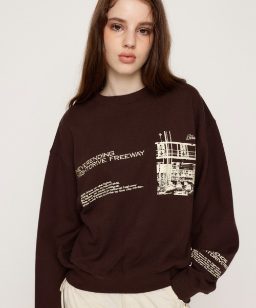 SLY(スライ)の「【WEB限定カラーあり】PHOTO LOGO SW TOPS フォト ロゴ スウェット トップス トレーナー(スウェット・レディース・ホワイト/ブラック/ブラウン/オレンジ/杢グレー・FREE)」の16枚目の写真