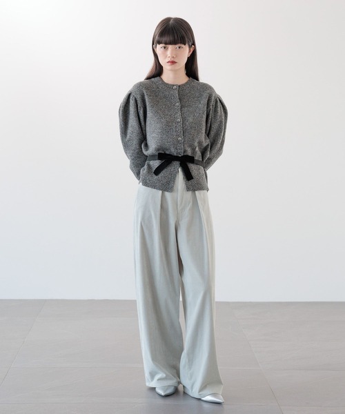 yuw(ユウ)の「ベロアリボンベルト 206313(ベルト・レディース・ブラック・FREE)」の4枚目の写真