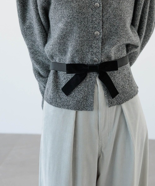 yuw(ユウ)の「ベロアリボンベルト 206313(ベルト・レディース・ブラック・FREE)」の7枚目の写真