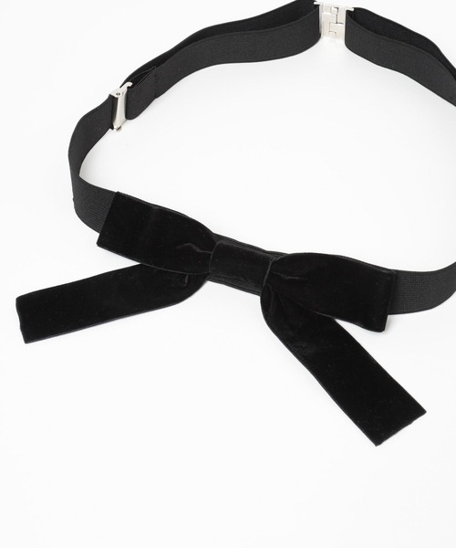 yuw(ユウ)の「ベロアリボンベルト 206313(ベルト・レディース・ブラック・FREE)」の11枚目の写真