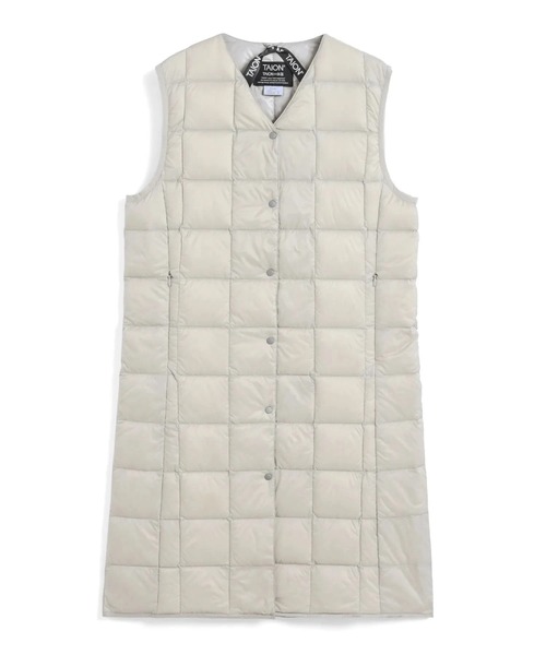 TAION/タイオン V NECK LONG DOWN VEST（ダウンベスト）｜TAION（タイオン） 6,970円