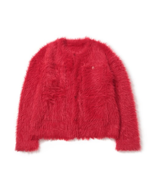 M TO R(ムウトアール)の「SHAGGY KNIT CARDIGAN(カーディガン/ボレロ・レディース・レッド/ホワイト/カーキ・38/40)」の15枚目の写真