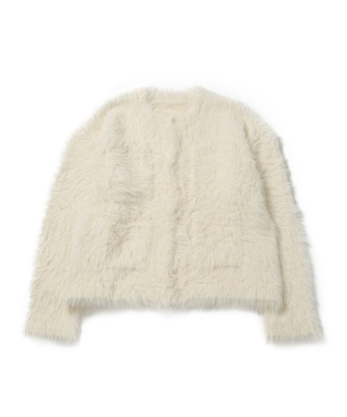 M TO R(ムウトアール)の「SHAGGY KNIT CARDIGAN(カーディガン/ボレロ・レディース・レッド/ホワイト/カーキ・38/40)」の13枚目の写真