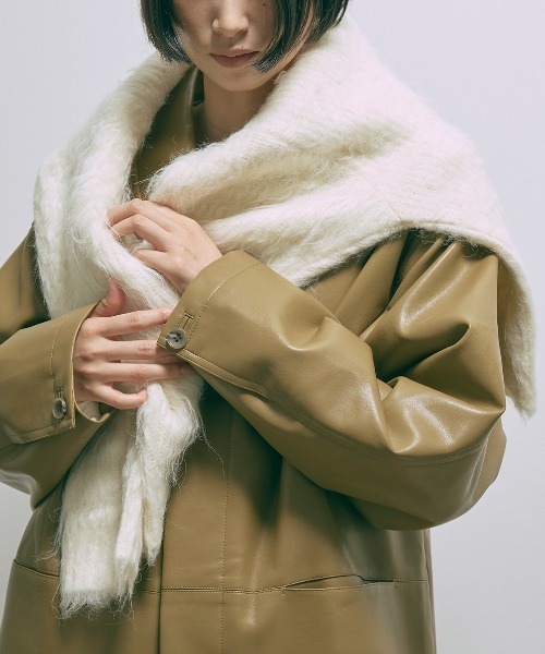 EN NEUME(エンノイム)の「Shaggy Bulky Knit Pullover(ニット/セーター・レディース・ミント/アイボリー/杢グレー・FREE)」の21枚目の写真