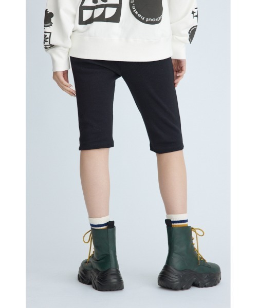 RODEO CROWNS WIDE BOWL（ロデオクラウンズワイドボウル）の「CUT バイカーパンツ（その他パンツ・レディース・ブラック/杢グレー・FREE）」の4枚目の写真