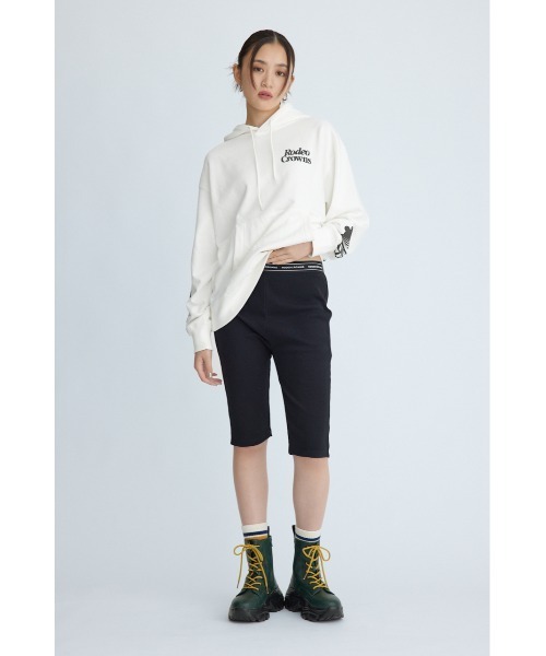 RODEO CROWNS WIDE BOWL（ロデオクラウンズワイドボウル）の「CUT バイカーパンツ（その他パンツ・レディース・ブラック/杢グレー・FREE）」の5枚目の写真