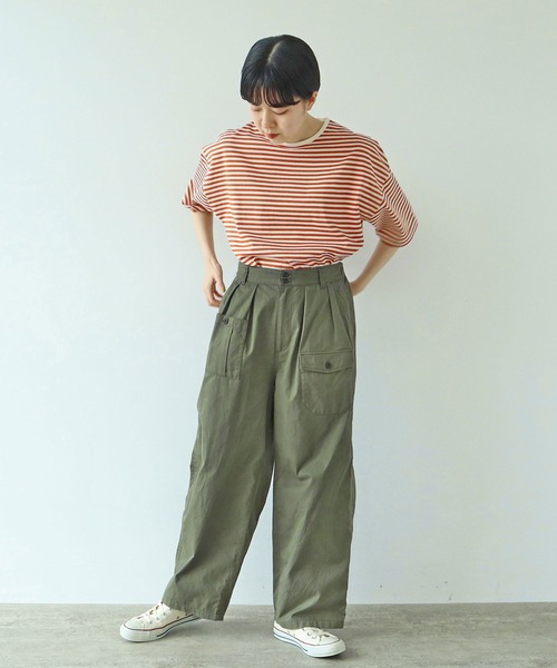 PAR ICI(パーリッシィ)の「ギャバ ミリタリーパンツ(その他パンツ・レディース・ベージュ/カーキ・FREE)」の11枚目の写真