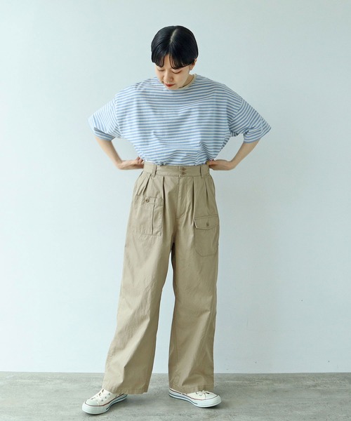 PAR ICI(パーリッシィ)の「ギャバ ミリタリーパンツ(その他パンツ・レディース・ベージュ/カーキ・FREE)」の21枚目の写真