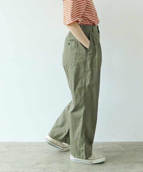 PAR ICI(パーリッシィ)の「ギャバ ミリタリーパンツ(その他パンツ・レディース・ベージュ/カーキ・FREE)」の7枚目の写真