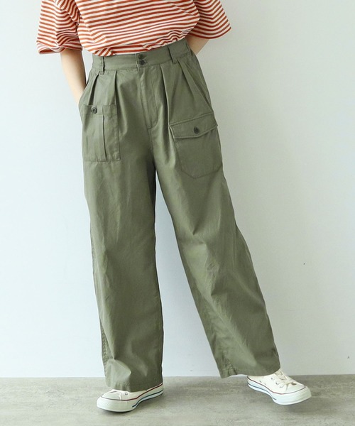 PAR ICI(パーリッシィ)の「ギャバ ミリタリーパンツ(その他パンツ・レディース・ベージュ/カーキ・FREE)」の5枚目の写真