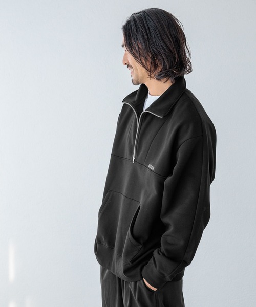 【セール】【HEREIAM MEN】ウォーム裏起毛ハーフZIP（スウェット）｜HEREIAM（ヘレイアム）
