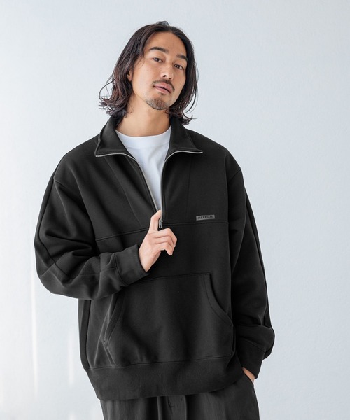 【セール】【HEREIAM MEN】ウォーム裏起毛ハーフZIP（スウェット）｜HEREIAM（ヘレイアム）