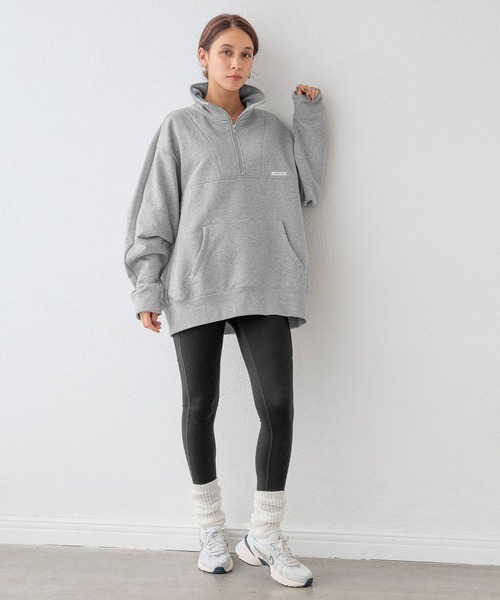 【セール】【HEREIAM MEN】ウォーム裏起毛ハーフZIP（スウェット）｜HEREIAM（ヘレイアム）