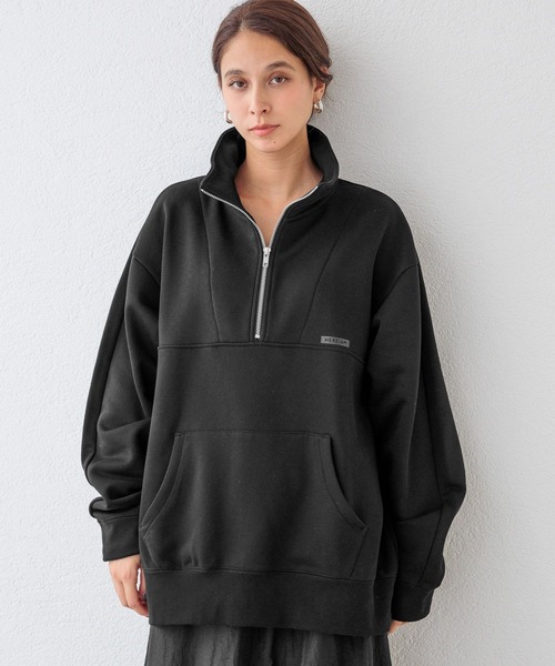 【セール】【HEREIAM MEN】ウォーム裏起毛ハーフZIP（スウェット）｜HEREIAM（ヘレイアム）