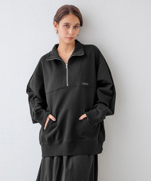 【セール】【HEREIAM MEN】ウォーム裏起毛ハーフZIP（スウェット）｜HEREIAM（ヘレイアム）