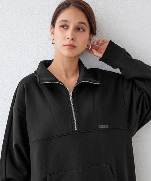 【セール】【HEREIAM MEN】ウォーム裏起毛ハーフZIP（スウェット）｜HEREIAM（ヘレイアム）