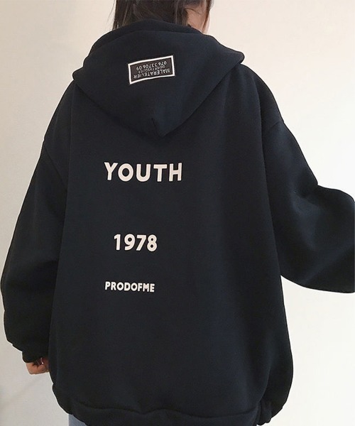 Miniministore(ミニミニストア)の「裏起毛 スウェットパーカー レディース(パーカー・レディース・ベージュ/グレー/ブラック・FREE)」の11枚目の写真