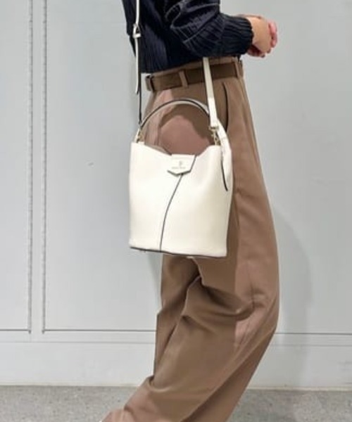 Samantha Thavasa（サマンサタバサ）の「バケツ型ワンハンドルバッグ 中サイズ（ハンドバッグ・レディース・ダルブルー系/オフホワイト/ピンクベージュ/ブラック・FREE）」の20枚目の写真