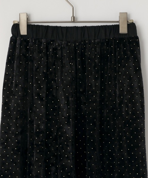 LOWRYS FARM（ローリーズファーム）の「ベロアドットパンツ　283943（その他パンツ・キッズ・ブラック/ネイビー・150cm/160cm）」の8枚目の写真