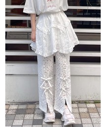 パンツ merry 50%OFF】BOTANICAL JACQUARD PANTS – Shinzone