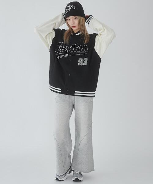 WEGO（ウィゴー）の「WEGO/サガラワッペンスウェットスタジャン（スタジャン・メンズ・ダークグリーン/ネイビー/ブラック/ブラウン・LARGE/MEDIUM）」の5枚目の写真