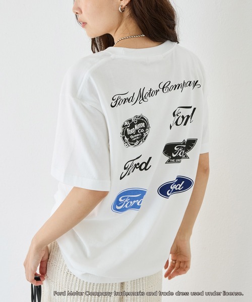 【GOOD ROCK SPEED】FORDバックロゴプリントT ホワイト GOOD ROCK SPEED tシャツ 「GOOD SPEED」フォード / 車 FORD