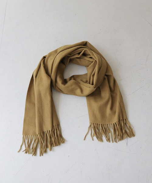 CLEIO（クレイオ）の「【CLEIO】ナチュラルフリンジマフラー（マフラー・レディース・オリーブ/ベージュ/グレー/モカ・FREE）」の17枚目の写真