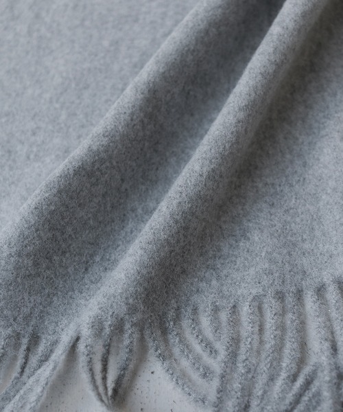 CLEIO（クレイオ）の「【CLEIO】ナチュラルフリンジマフラー（マフラー・レディース・オリーブ/ベージュ/グレー/モカ・FREE）」の15枚目の写真