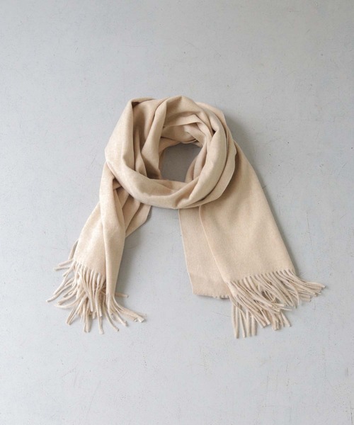 CLEIO（クレイオ）の「【CLEIO】ナチュラルフリンジマフラー（マフラー・レディース・オリーブ/ベージュ/グレー/モカ・FREE）」の18枚目の写真