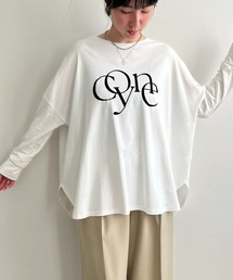 LHELBIE | ポンチョシルエットロゴロンT(Tシャツ/カットソー)