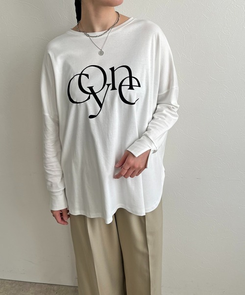tシャツ ポンチョシルエットロゴロンT レディース セール】ポンチョシルエットロゴロンT（Tシャツ/カットソー