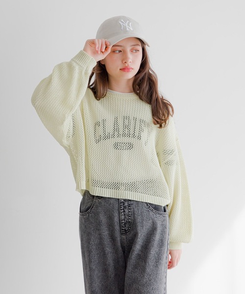 セール】メッシュニットセットプルオーバー長袖/253184（ニット