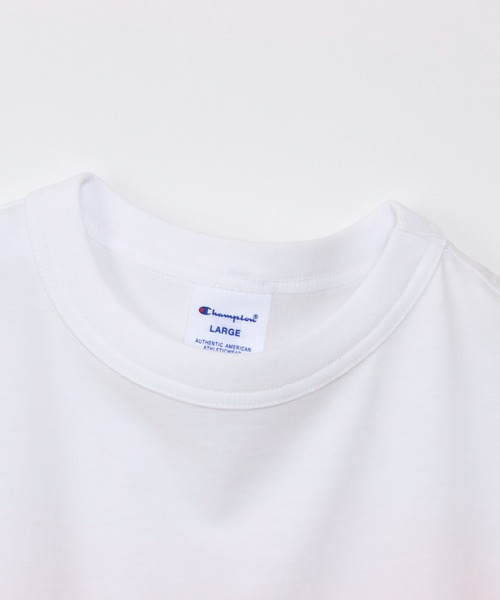 Champion（チャンピオン）の「【Champion/チャンピオン】メンズ ベーシック ラグランTシャツ（Tシャツ/カットソー・メンズ・ホワイト/グレー/ネイビー/オートミール/ブラック・MEDIUM/LARGE/X-LARGE）」の8枚目の写真