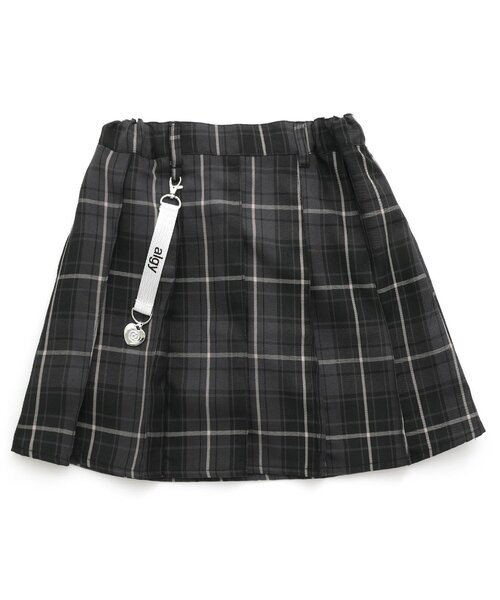 algy(アルジー)の「algyチャームチェックプリーツスカパン(スカート・キッズ・ブラック/サックスブルー/ネイビー/ピンク・XX-SMALL/X-SMALL/MEDIUM/SMALL)」の9枚目の写真