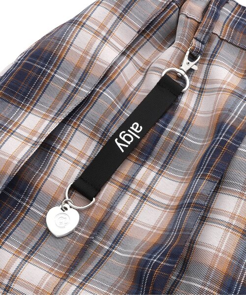 algy(アルジー)の「algyチャームチェックプリーツスカパン(スカート・キッズ・ブラック/サックスブルー/ネイビー/ピンク・XX-SMALL/X-SMALL/MEDIUM/SMALL)」の22枚目の写真