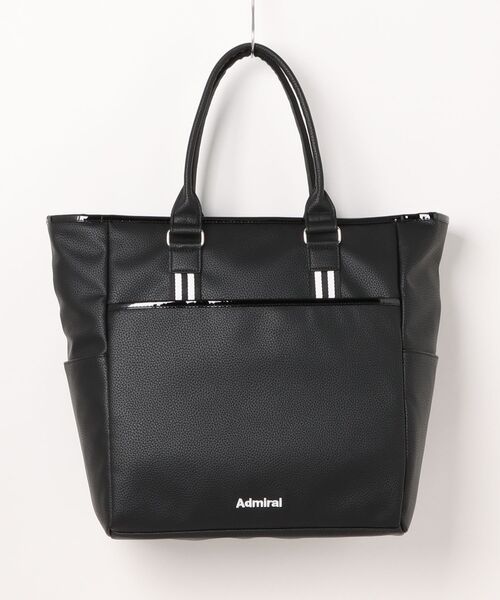 Admiral Golf（アドミラル　ゴルフ）の「ﾄｰﾄﾊﾞｯｸﾞ ﾄﾗｯﾄﾞ（トートバッグ・メンズ・ホワイト/ブラック・フリー）」の6枚目の写真