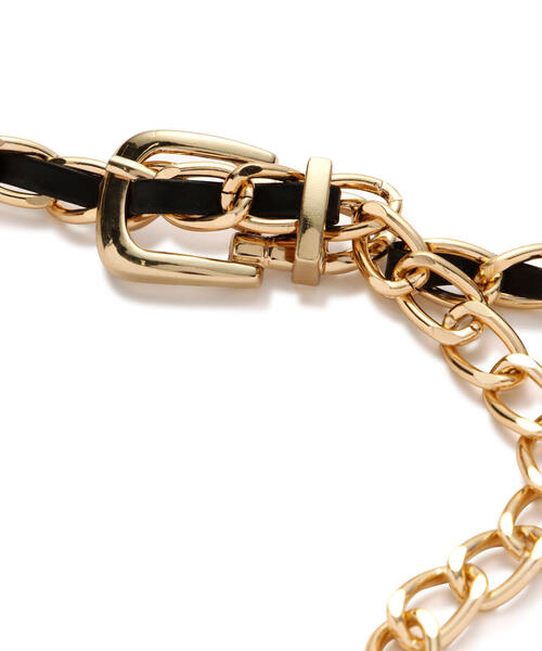 FREE'S MART（フリーズマート）の「◆チェーンベルト（ベルト・レディース・ブラック・ﾌﾘ-）」の4枚目の写真