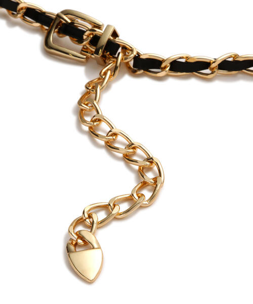 FREE'S MART（フリーズマート）の「◆チェーンベルト（ベルト・レディース・ブラック・ﾌﾘ-）」の5枚目の写真